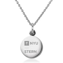NYU Stern Necklace with Charm in Sterling Silver Shot #1