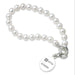 NYU Stern Pearl Bracelet with Sterling Silver Charm