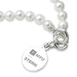 NYU Stern Pearl Bracelet with Sterling Silver Charm Shot #2