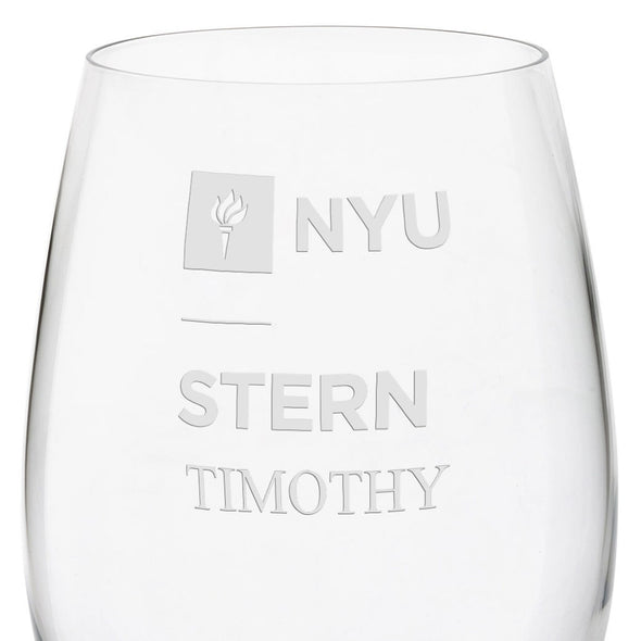 NYU Stern Red Wine Glasses - Set of 2 Shot #3