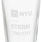 NYU Stern School of Business 16 oz Pint Glass- Set of 4 Shot #3
