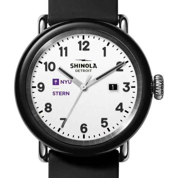 NYU Stern School of Business Shinola Watch, The Detrola 43mm White Dial at M.LaHart &amp; Co. Shot #1