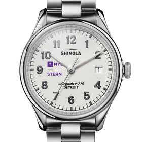 NYU Stern School of Business Shinola Watch, The Vinton 38 mm Alabaster Dial at M.LaHart &amp; Co. Shot #1