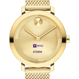 NYU Stern School of Business Women's Movado Bold Gold with Mesh Bracelet Shot #1