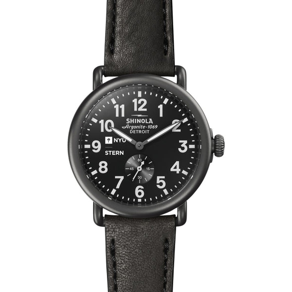 NYU Stern Shinola Watch, The Runwell 41mm Black Dial Shot #2