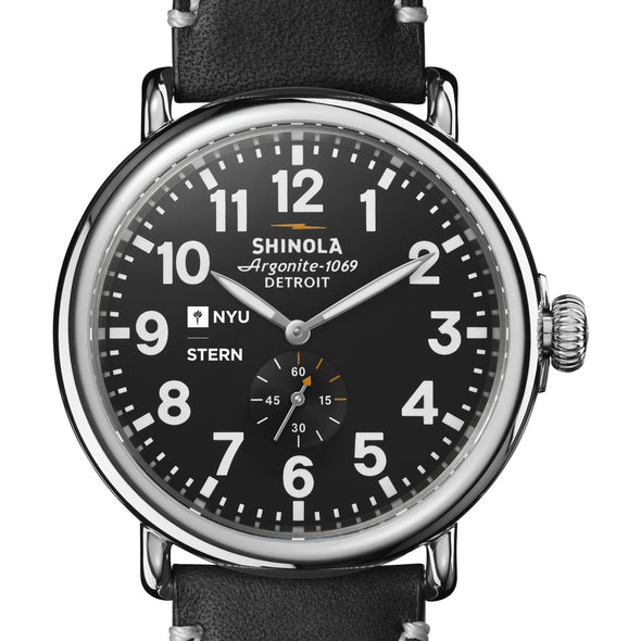 NYU Stern Shinola Watch, The Runwell 47 mm Black Dial Shot #1