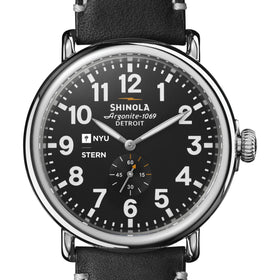 NYU Stern Shinola Watch, The Runwell 47mm Black Dial Shot #1