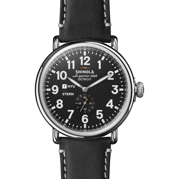 NYU Stern Shinola Watch, The Runwell 47mm Black Dial Shot #2