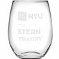NYU Stern Stemless Wine Glasses Made in the USA - Set of 2 Shot #2