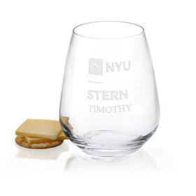 NYU Stern Stemless Wine Glasses - Set of 2 Shot #1