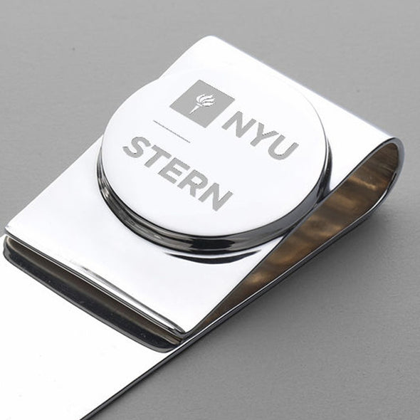 NYU Stern Sterling Silver Money Clip Shot #2