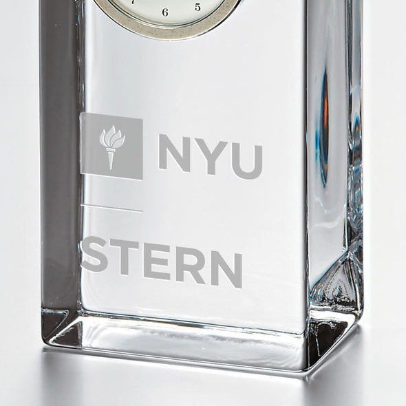 NYU Stern Tall Glass Desk Clock by Simon Pearce Shot #2