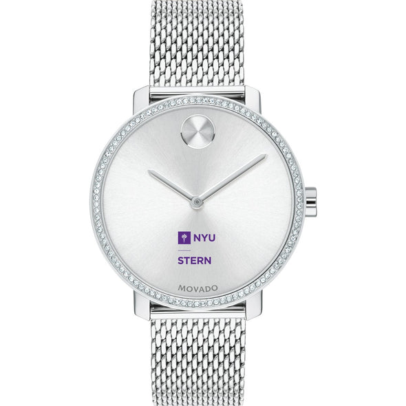 NYU Stern Women's Movado Bold with Crystal Bezel & Mesh Bracelet Shot #2