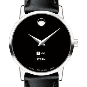NYU Stern Women's Movado Museum with Leather Strap Shot #1