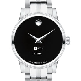 NYU Stern Women's Movado Stainless Steel Watch with Black Dial Shot #1