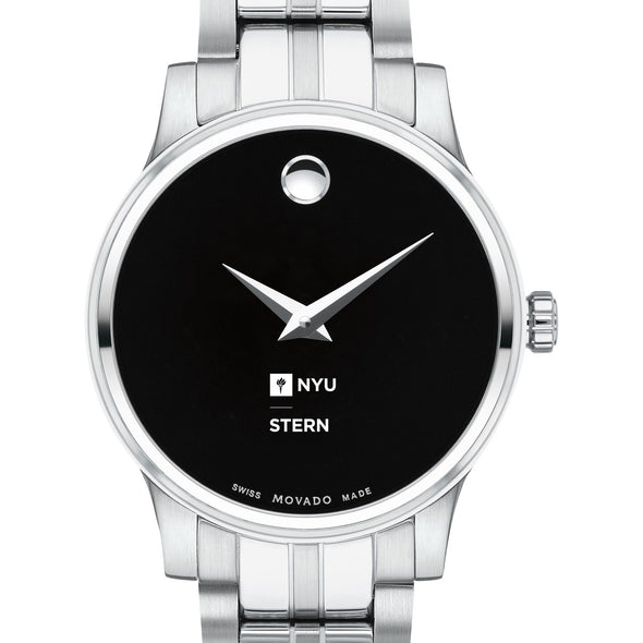 NYU Stern Women's Movado Stainless Steel Watch with Black Dial Shot #1