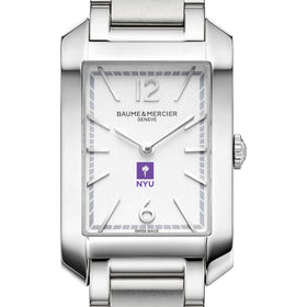 NYU Women's Baume et Mercier 35X22mm Hampton Watch with Silver Dial & Bracelet Shot #1
