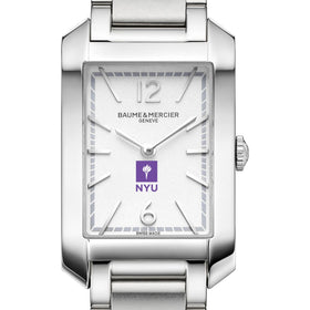 NYU Women's Baume et Mercier 35X22mm Hampton Watch with Silver Dial & Bracelet Shot #1