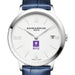 NYU Women's Baume et Mercier 36.5mm Classima Watch with White Dial & Blue Leather Strap
