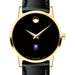 NYU Women's Movado Gold Museum Classic Leather