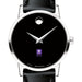 NYU Women's Movado Museum with Leather Strap
