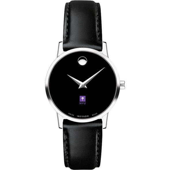 NYU Women&#39;s Movado Museum with Leather Strap Shot #2