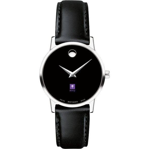 NYU Women's Movado Museum with Leather Strap Shot #2