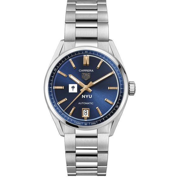 NYU Women's TAG Heuer Steel Carrera with Blue Dial Shot #2