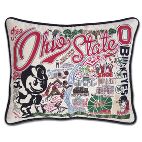 Ohio State Embroidered Pillow Shot #1