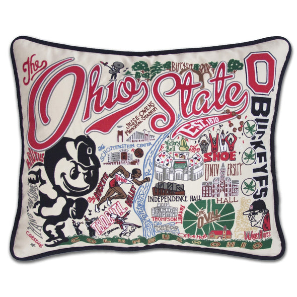 Ohio State Embroidered Pillow Shot #1