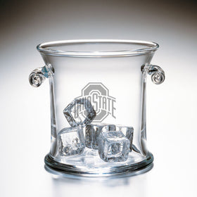 Ohio State Glass Ice Bucket by Simon Pearce Shot #1