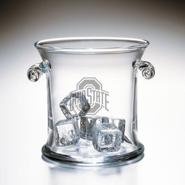 Ohio State Glass Ice Bucket by Simon Pearce Shot #1
