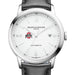 Ohio State Men's Baume et Mercier 42mm Classima Automatic Watch with White Dial & Black Leather Strap