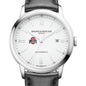 Ohio State Men's Baume et Mercier 42mm Classima Automatic Watch with White Dial & Black Leather Strap Shot #1