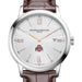 Ohio State Men's Baume et Mercier 42mm Classima Watch with Silver Dial & Brown Leather Strap