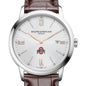 Ohio State Men's Baume et Mercier 42mm Classima Watch with Silver Dial & Brown Leather Strap Shot #1