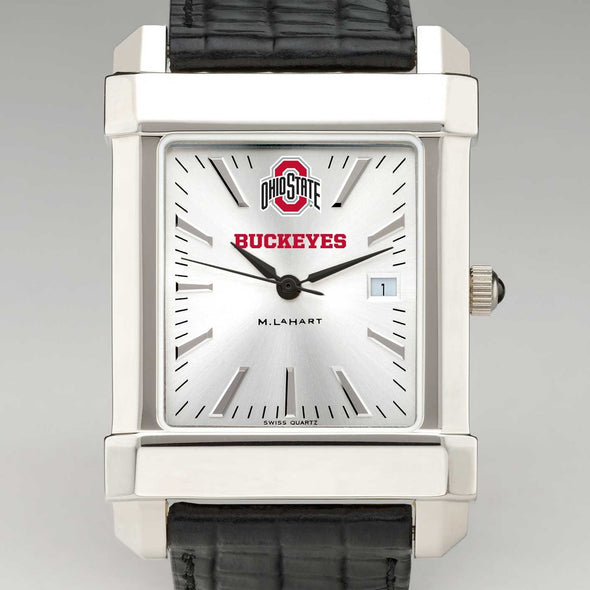 Ohio State Men&#39;s Collegiate Watch with Leather Strap Shot #1