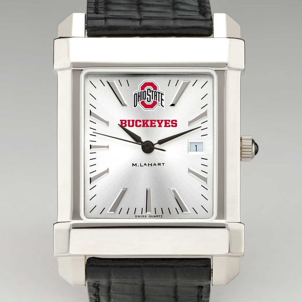 Ohio State Men's Collegiate Watch with Leather Strap Shot #1