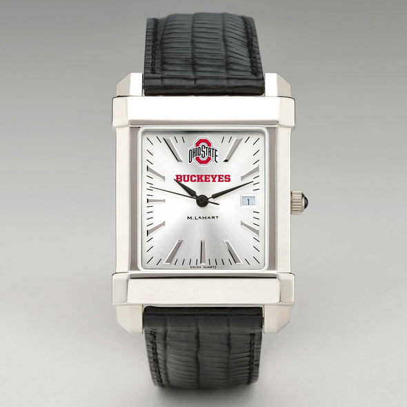Ohio State Men's Collegiate Watch with Leather Strap Shot #2