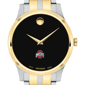 Ohio State Men's Movado Collection Two-Tone Watch with Black Dial Shot #1