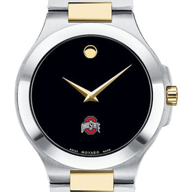 Ohio State Men&#39;s Movado Collection Two-Tone Watch with Black Dial Shot #1