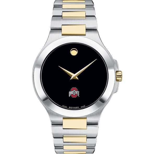 Ohio State Men&#39;s Movado Collection Two-Tone Watch with Black Dial Shot #2