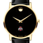 Ohio State Men's Movado Gold Museum Classic Leather Shot #1