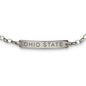 Ohio State Monica Rich Kosann Petite Poesy Bracelet in Silver Shot #2