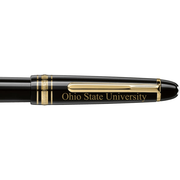 Ohio State Montblanc Meisterstück Classique Fountain Pen in Gold Shot #2