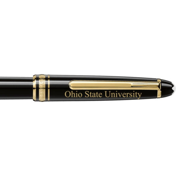 Ohio State Montblanc Meisterstück Classique Rollerball Pen in Gold Shot #2