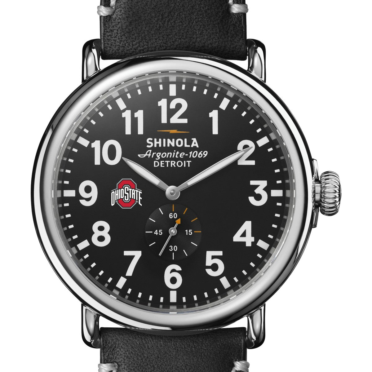 Ohio State Shinola Watch, The Runwell 47 mm Black Dial | M.LaHart