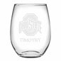 Ohio State Stemless Wine Glasses Made in the USA - Set of 2 Shot #1