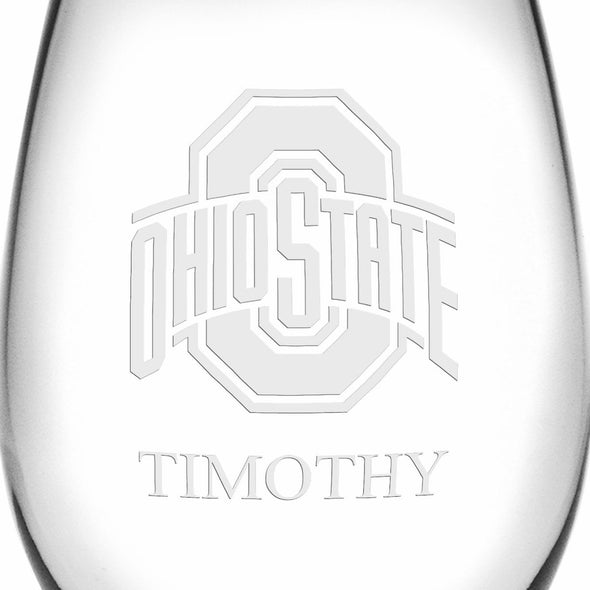 Ohio State Stemless Wine Glasses Made in the USA - Set of 2 Shot #3