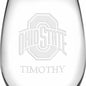 Ohio State Stemless Wine Glasses Made in the USA - Set of 2 Shot #3